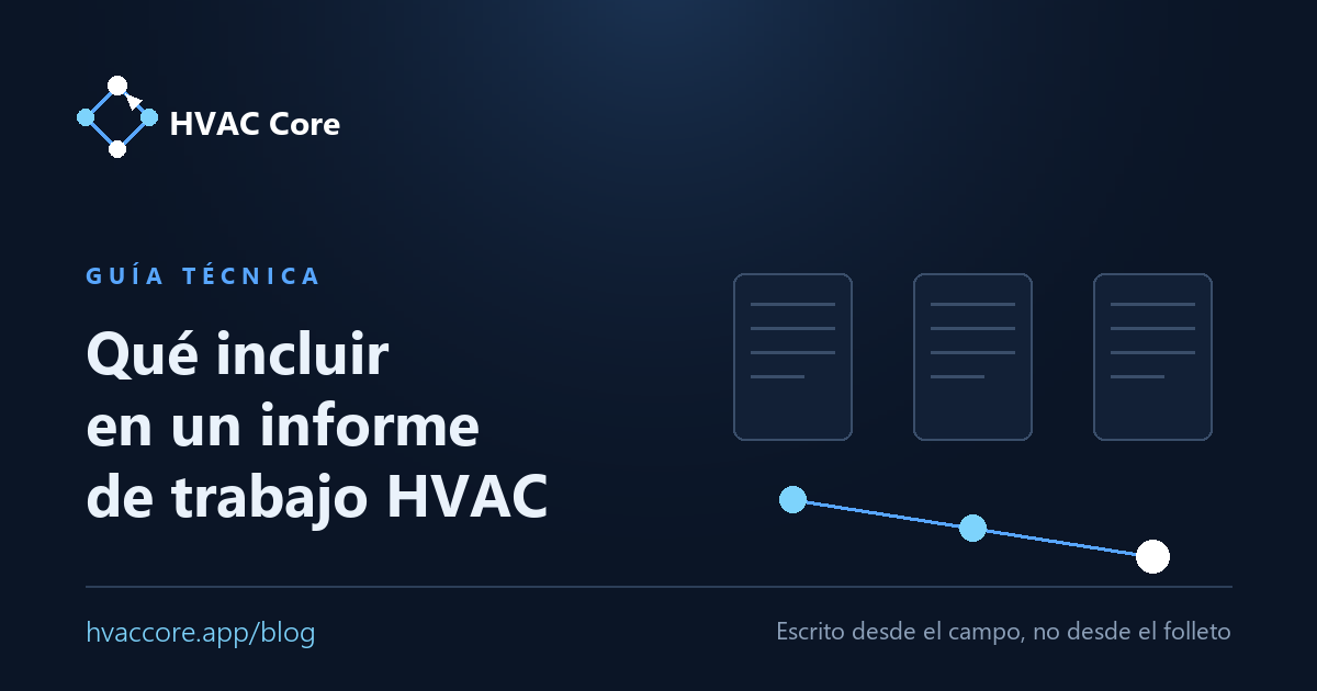 Qué incluir en un informe de trabajo HVAC