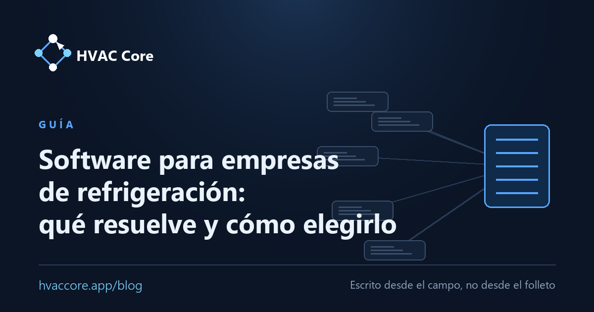 Software para empresas de refrigeración: qué resuelve y cómo elegirlo
